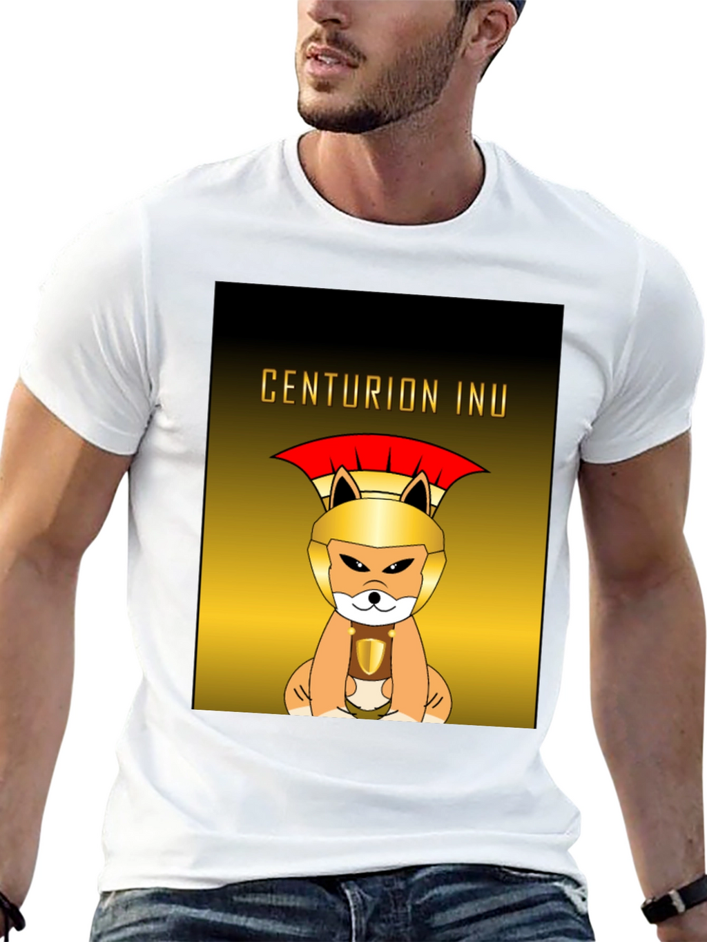 Centurion Inu Dog Graphic T-Shirt