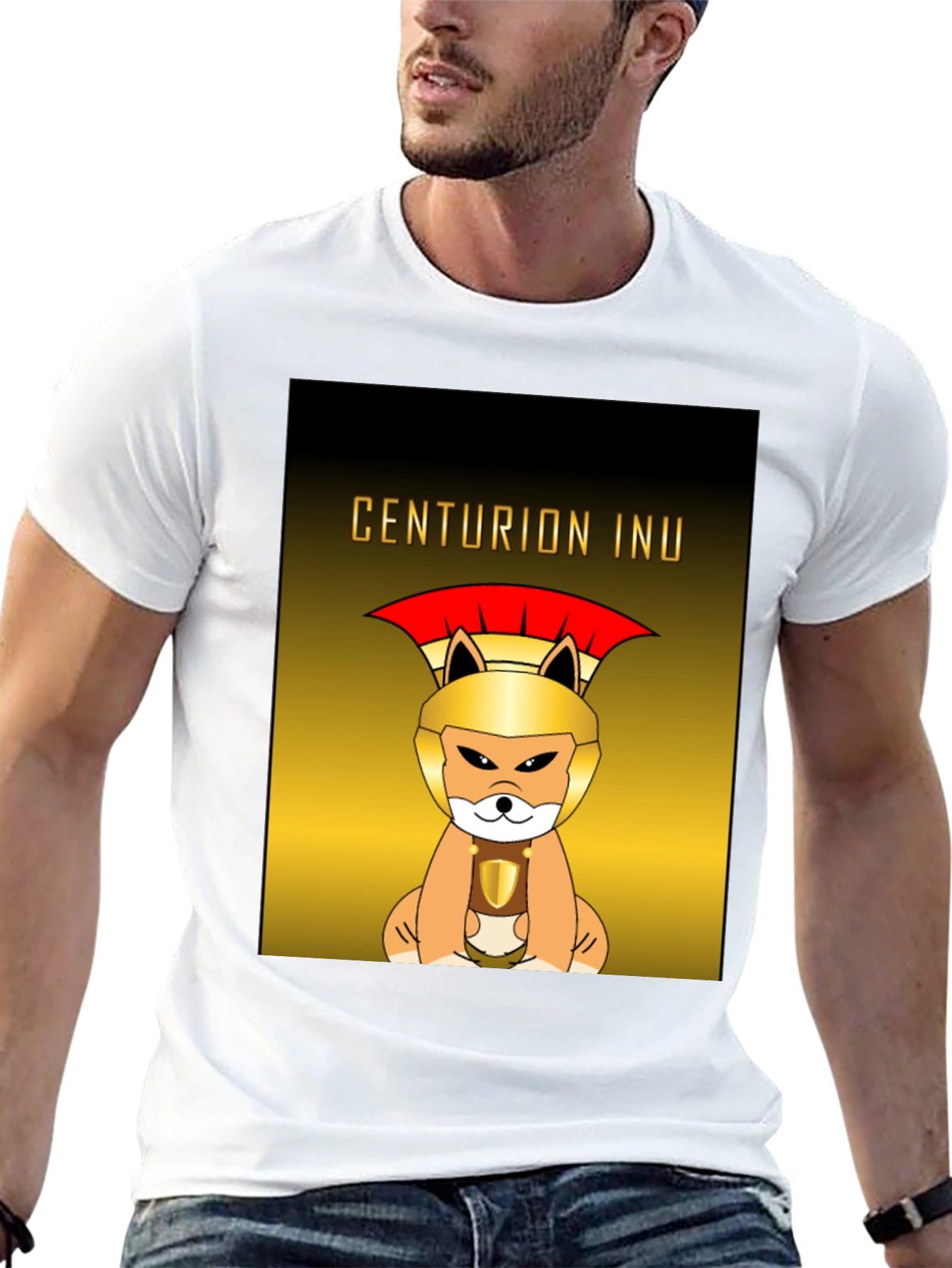 Centurion Inu Dog Graphic T-Shirt