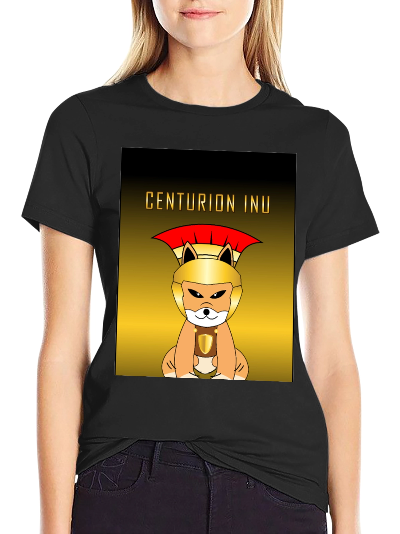 Centurion Inu Dog Graphic T-Shirt