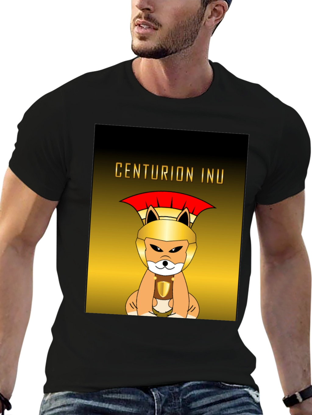Centurion Inu Dog Graphic T-Shirt