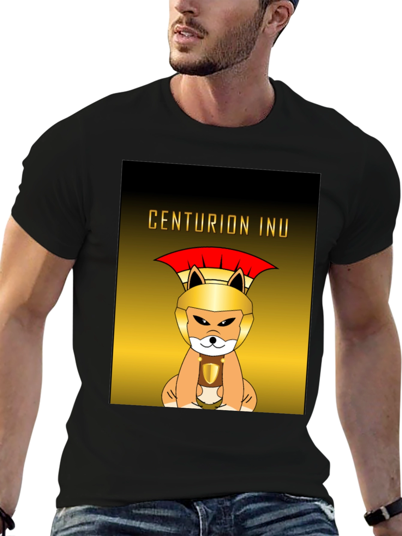 Centurion Inu Dog Graphic T-Shirt