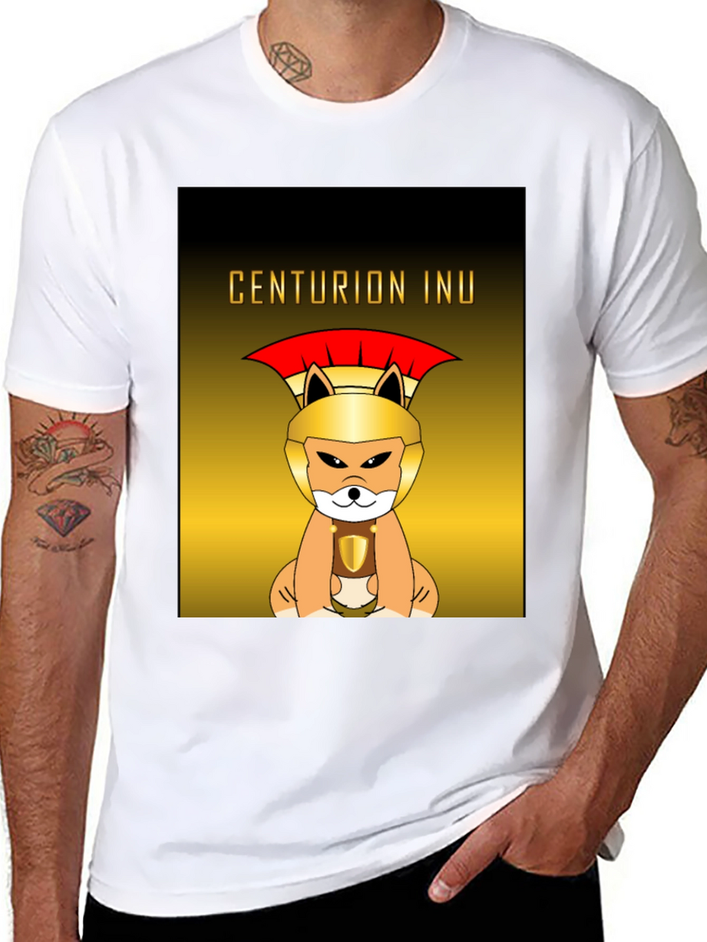 Centurion Inu Dog Graphic T-Shirt