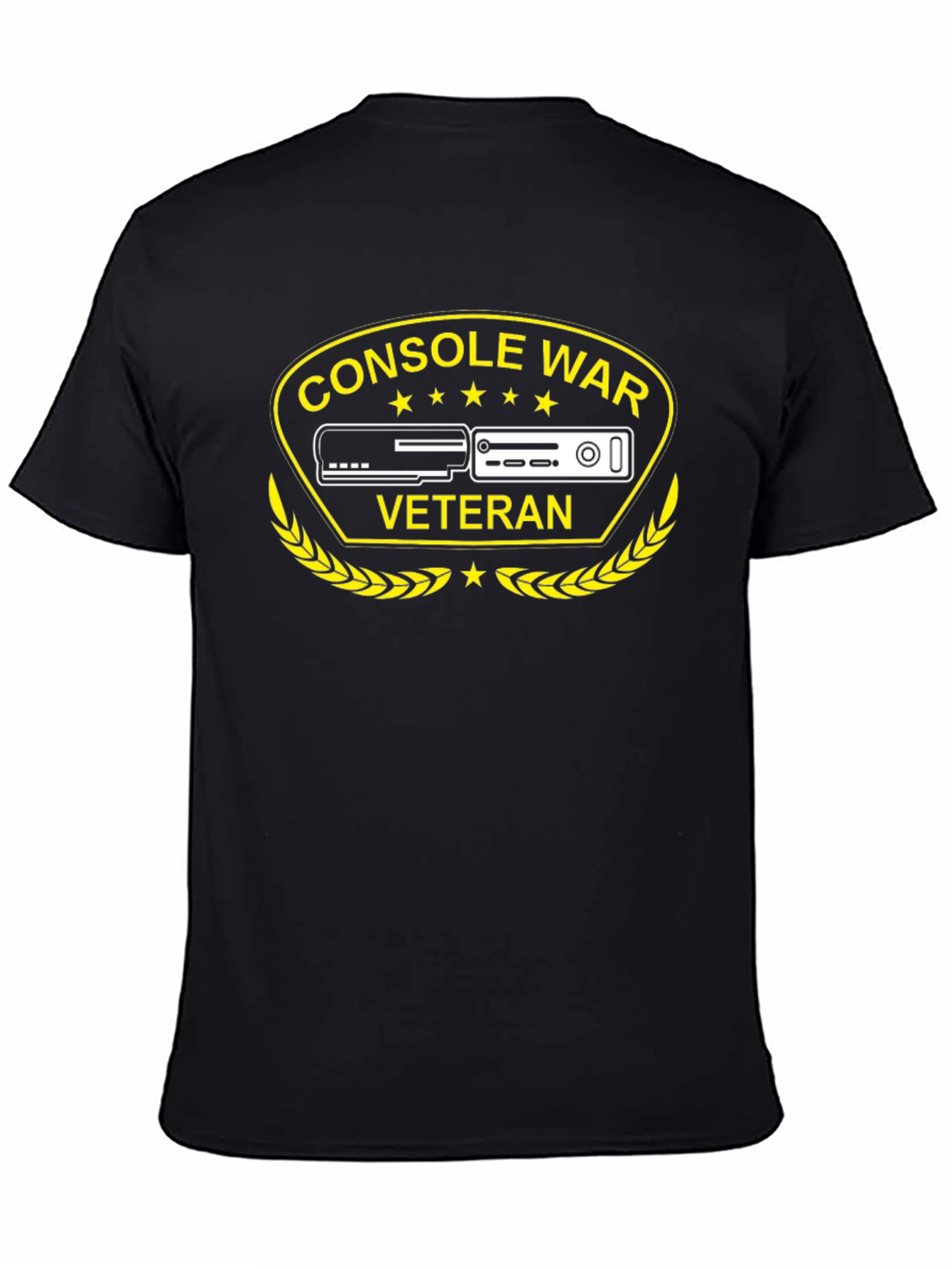 Console War Veteran Black T-Shirt