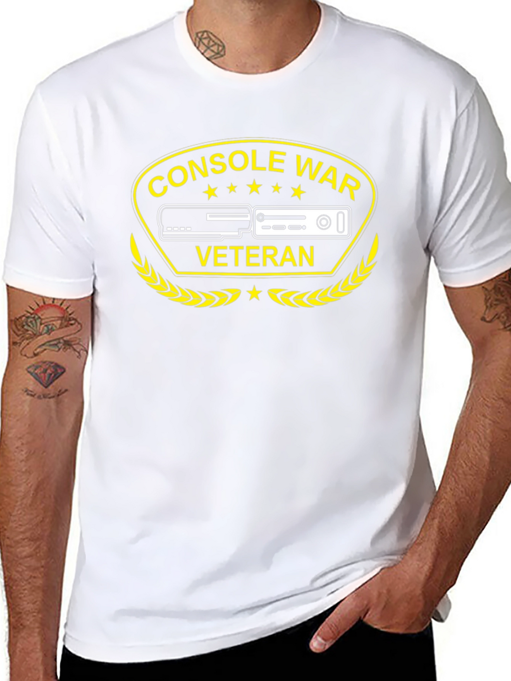 Console War Veteran Black T-Shirt