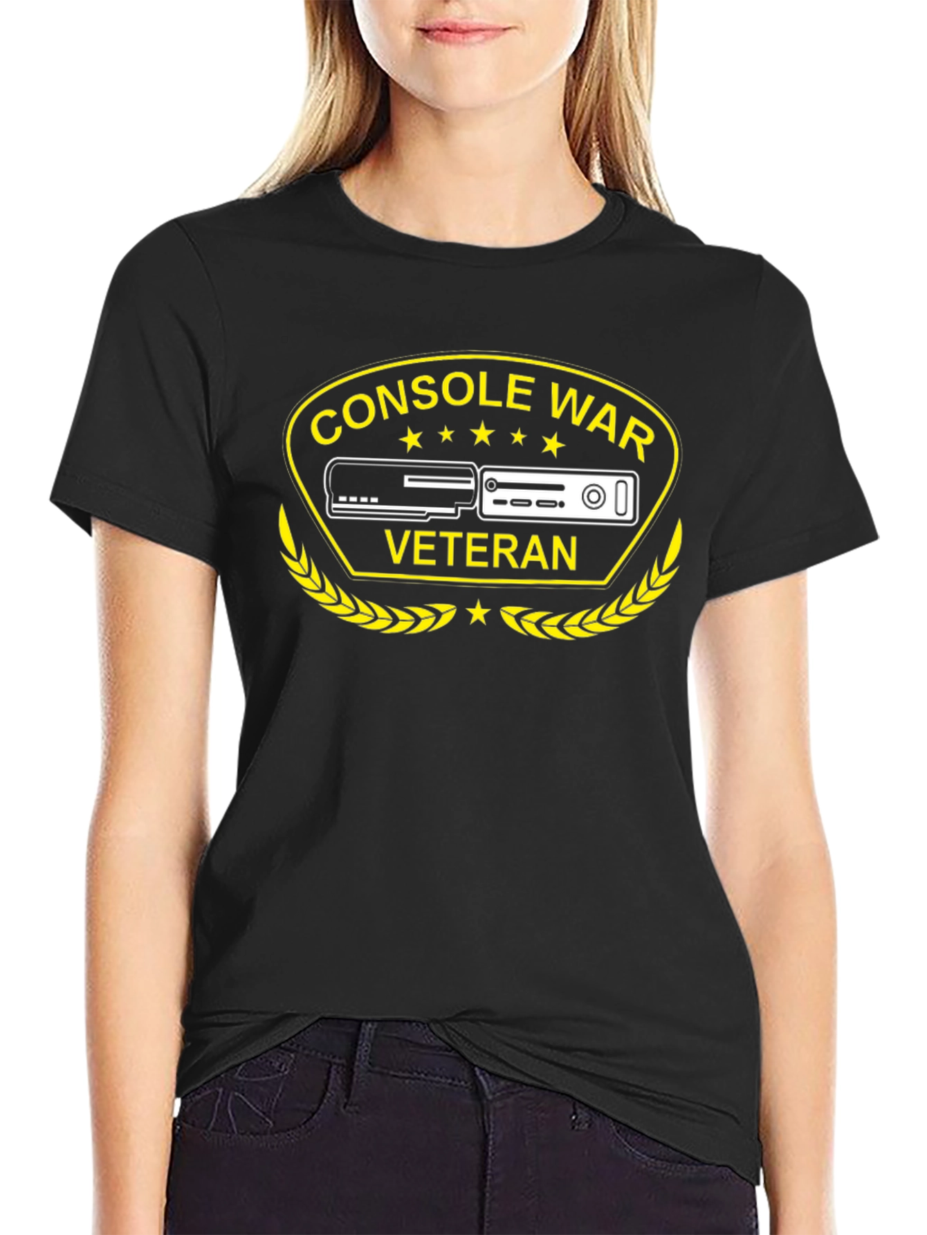 Console War Veteran Black T-Shirt