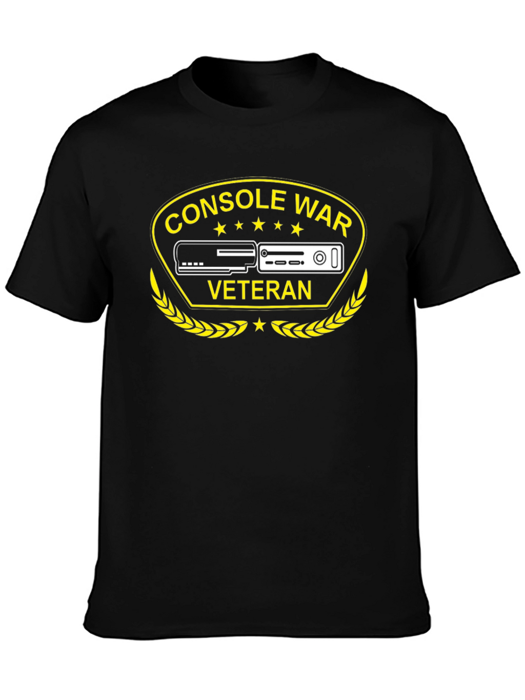 Console War Veteran Black T-Shirt
