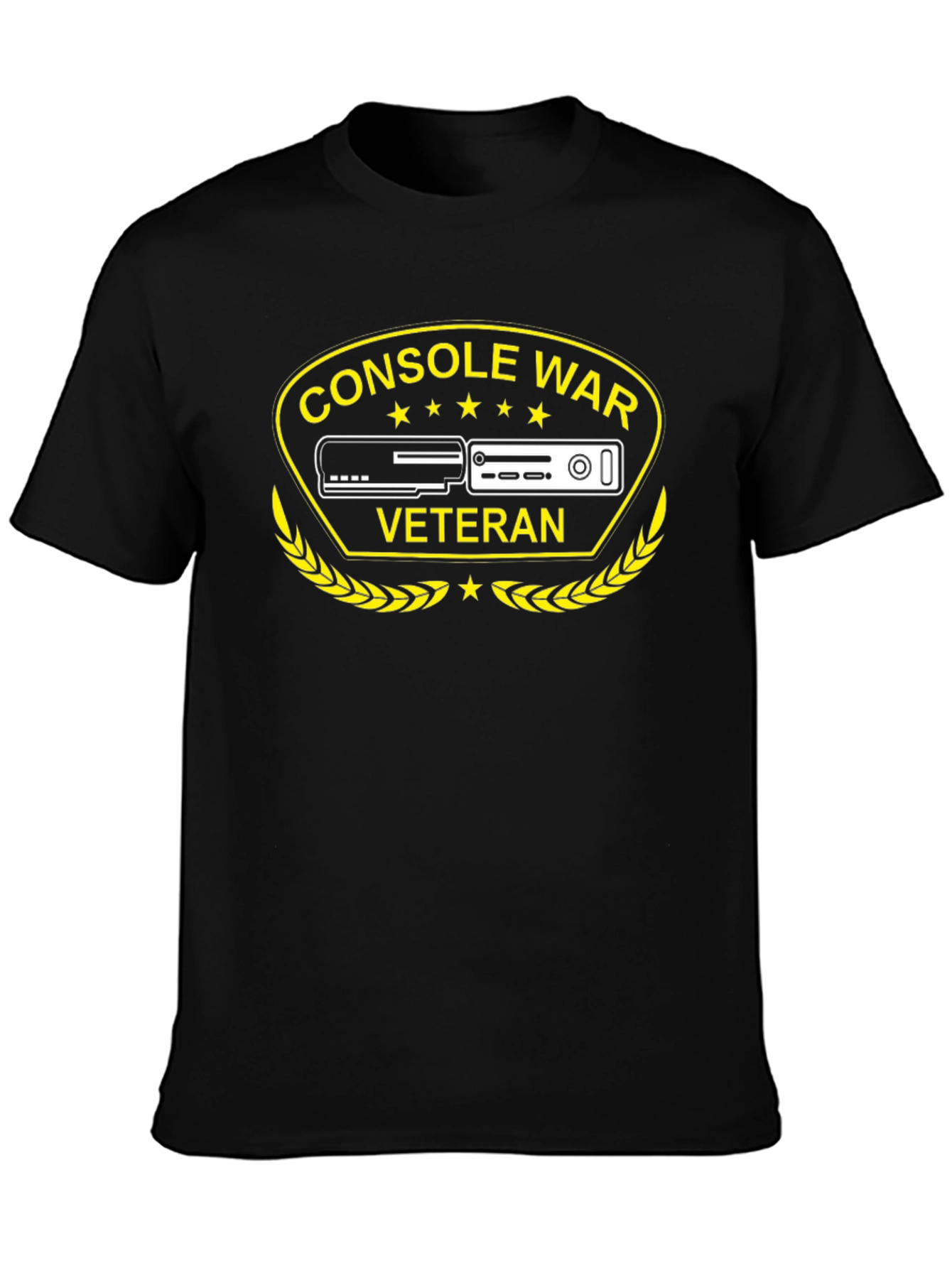 Console War Veteran Black T-Shirt