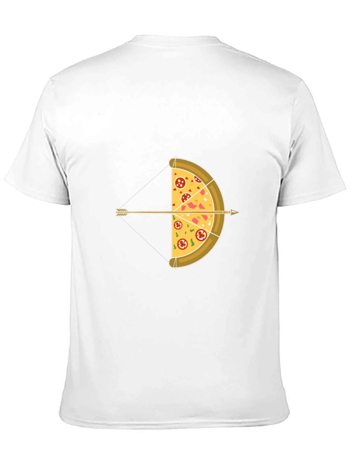 Pizza Archer T-Shirt - Novelty Bow and Arrow Tee