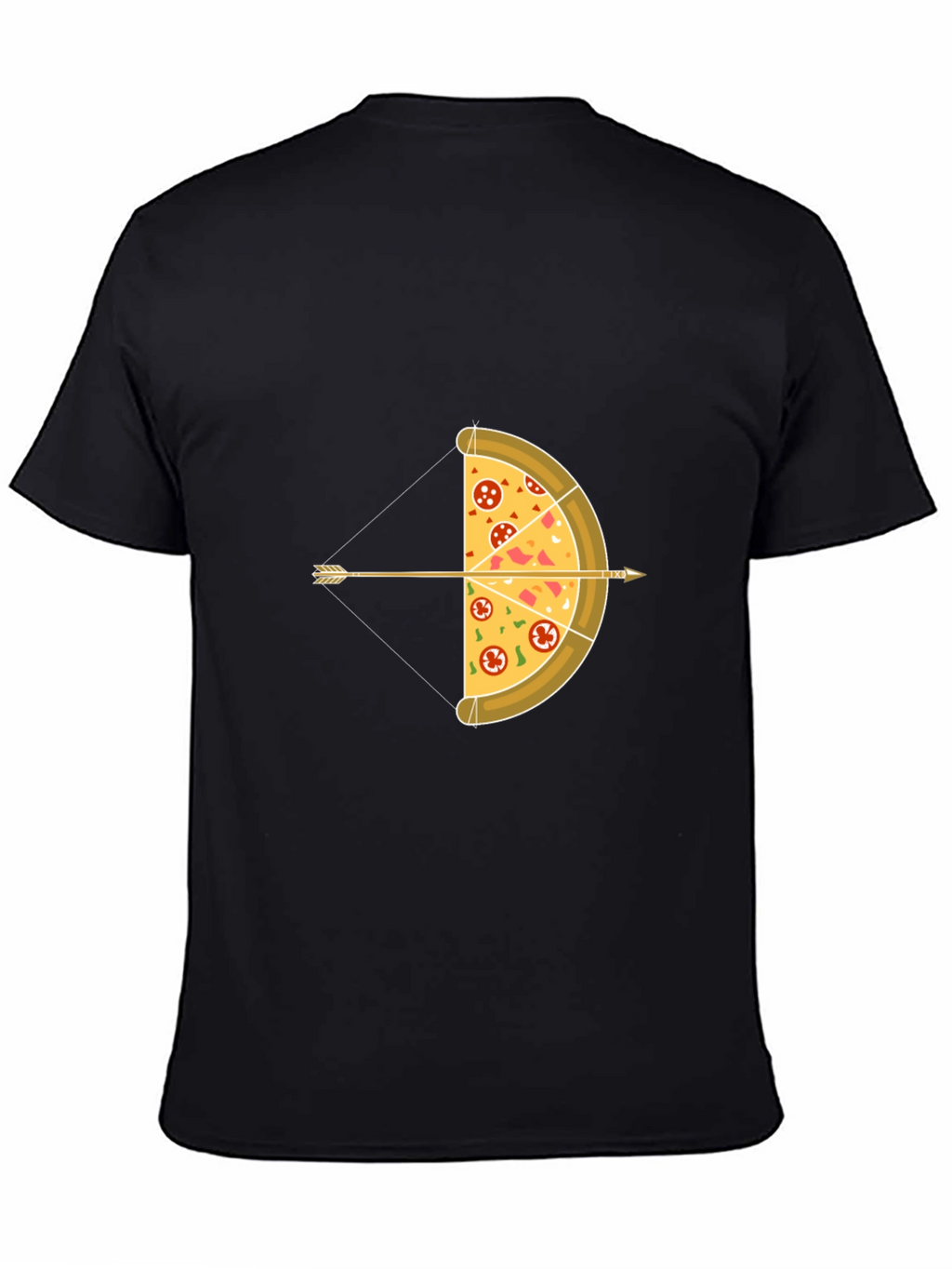 Pizza Archer T-Shirt - Novelty Bow and Arrow Tee