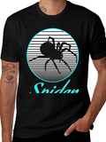 Retro Spider Graphic Tee - Black