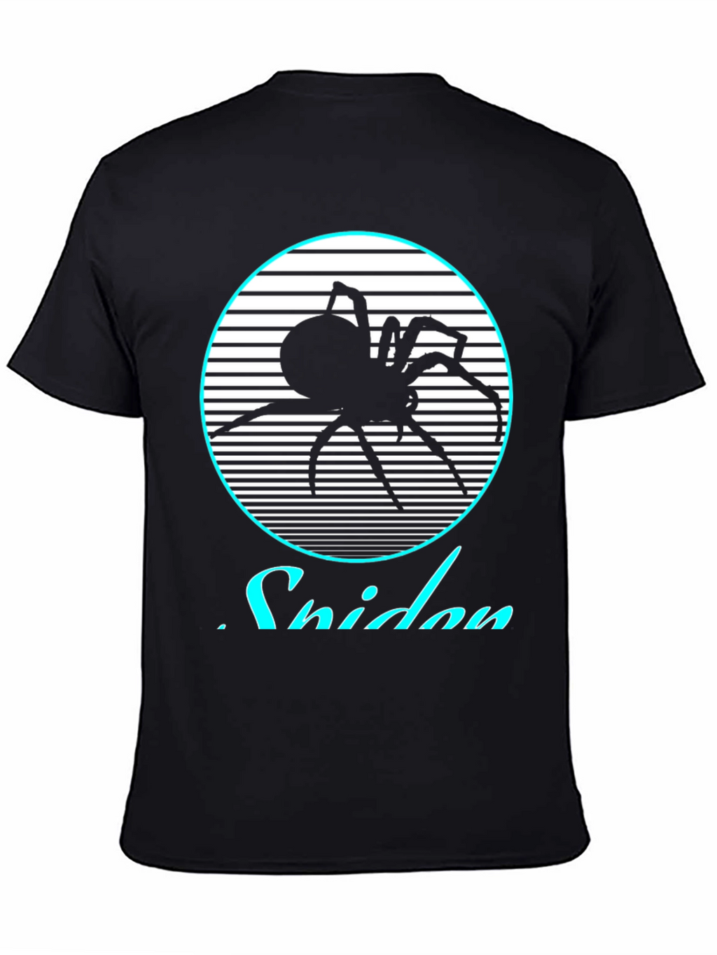 Retro Spider Graphic Tee - Black