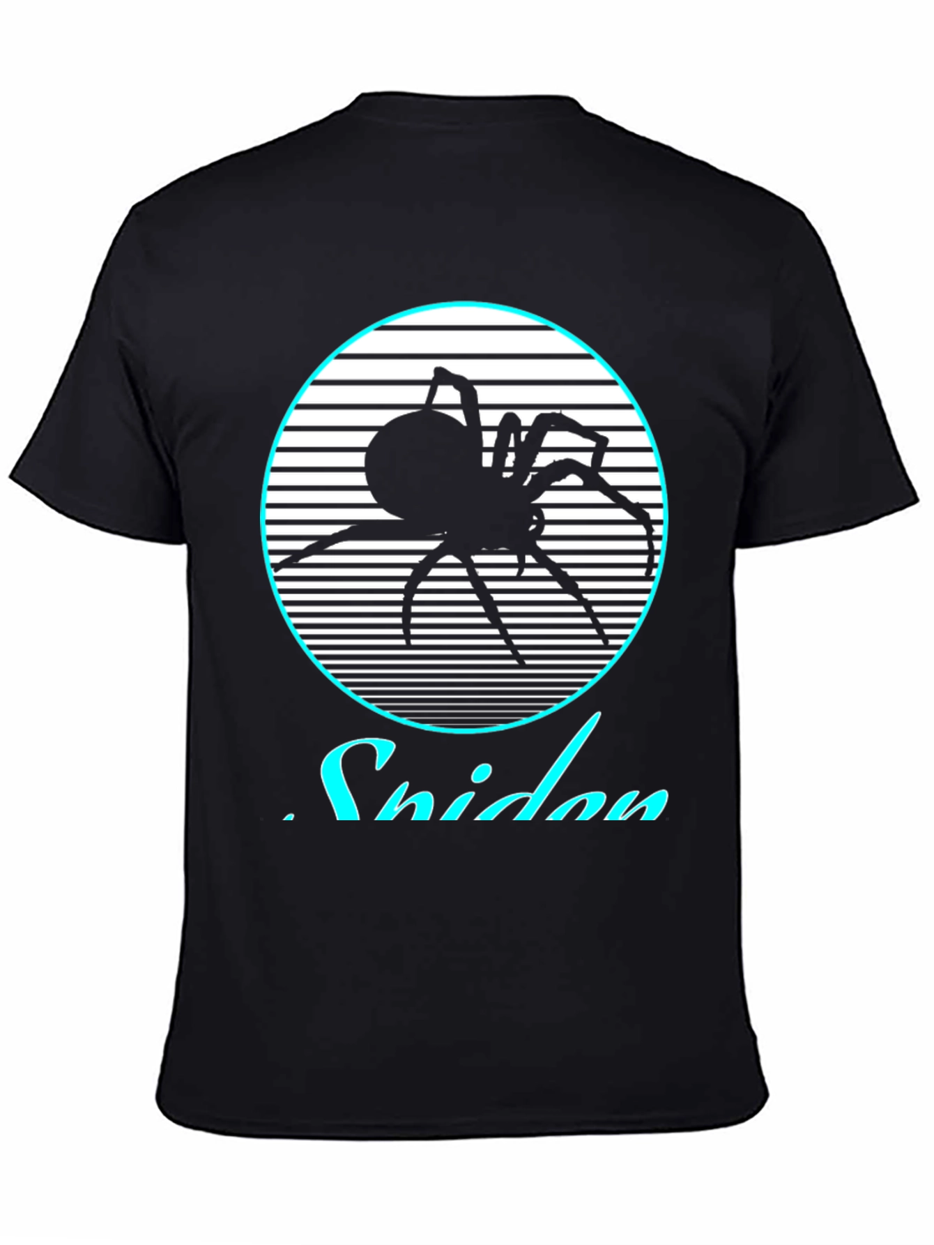 Retro Spider Graphic Tee - Black