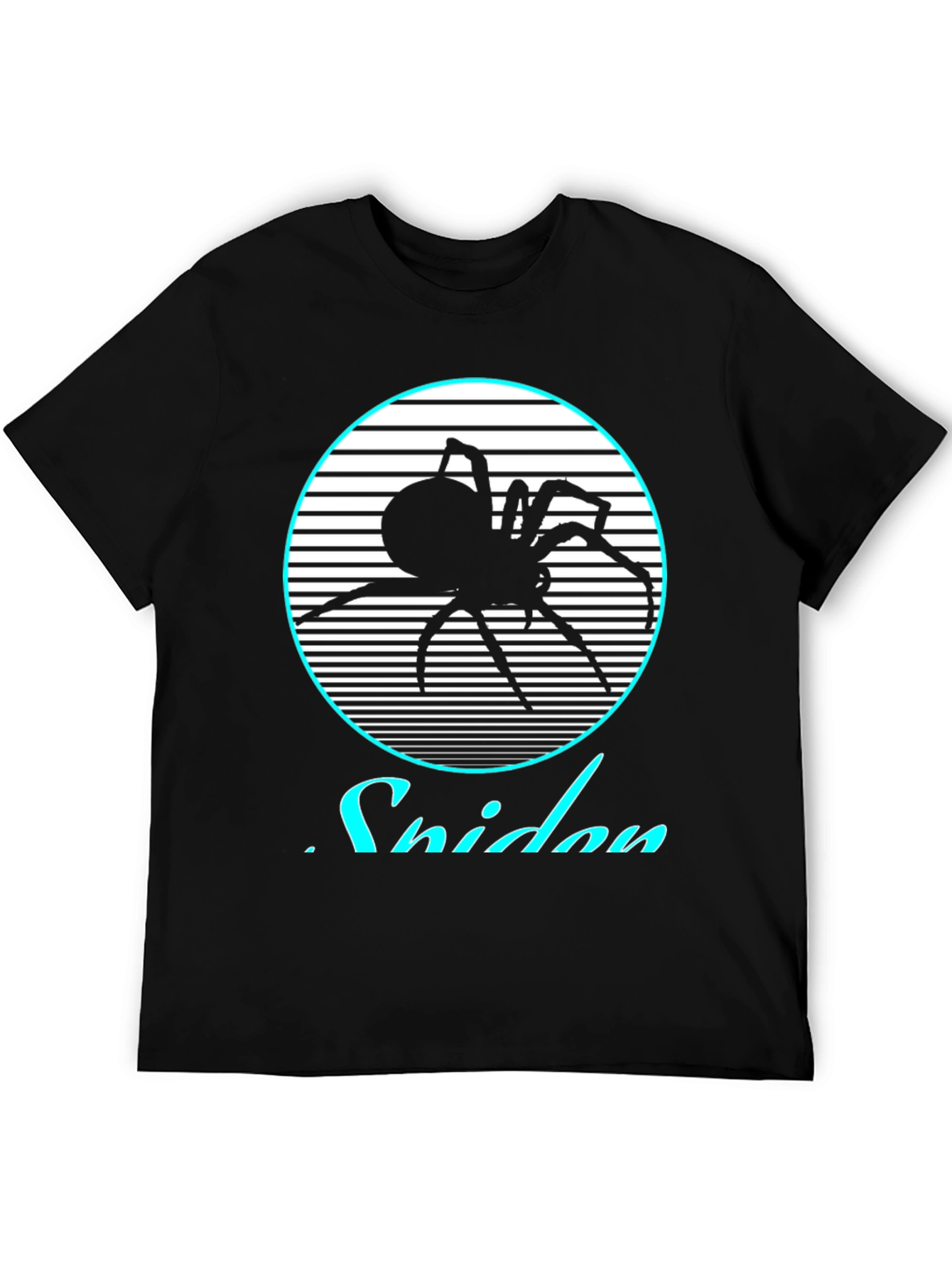 Retro Spider Graphic Tee - Black