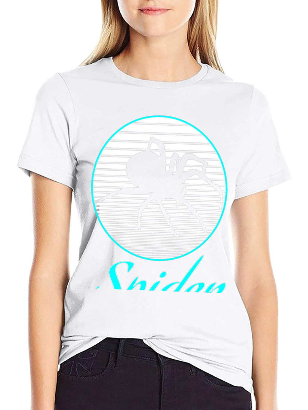 Retro Spider Graphic Tee - Black