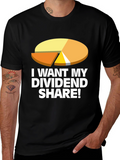 Dividend Share T-Shirt - Black Graphic Tee
