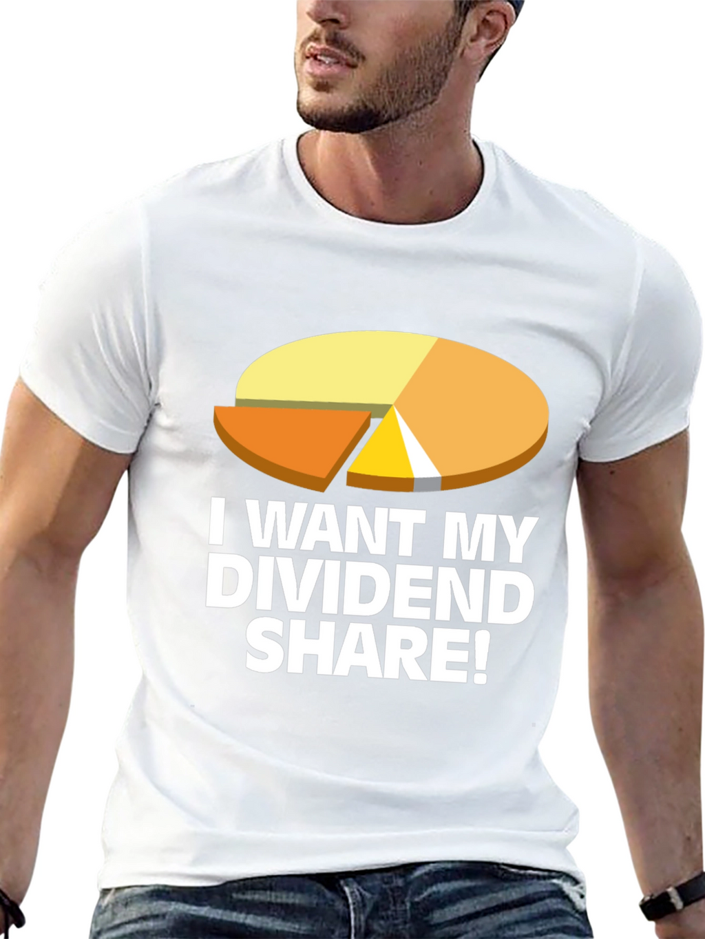 Dividend Share T-Shirt - Black Graphic Tee