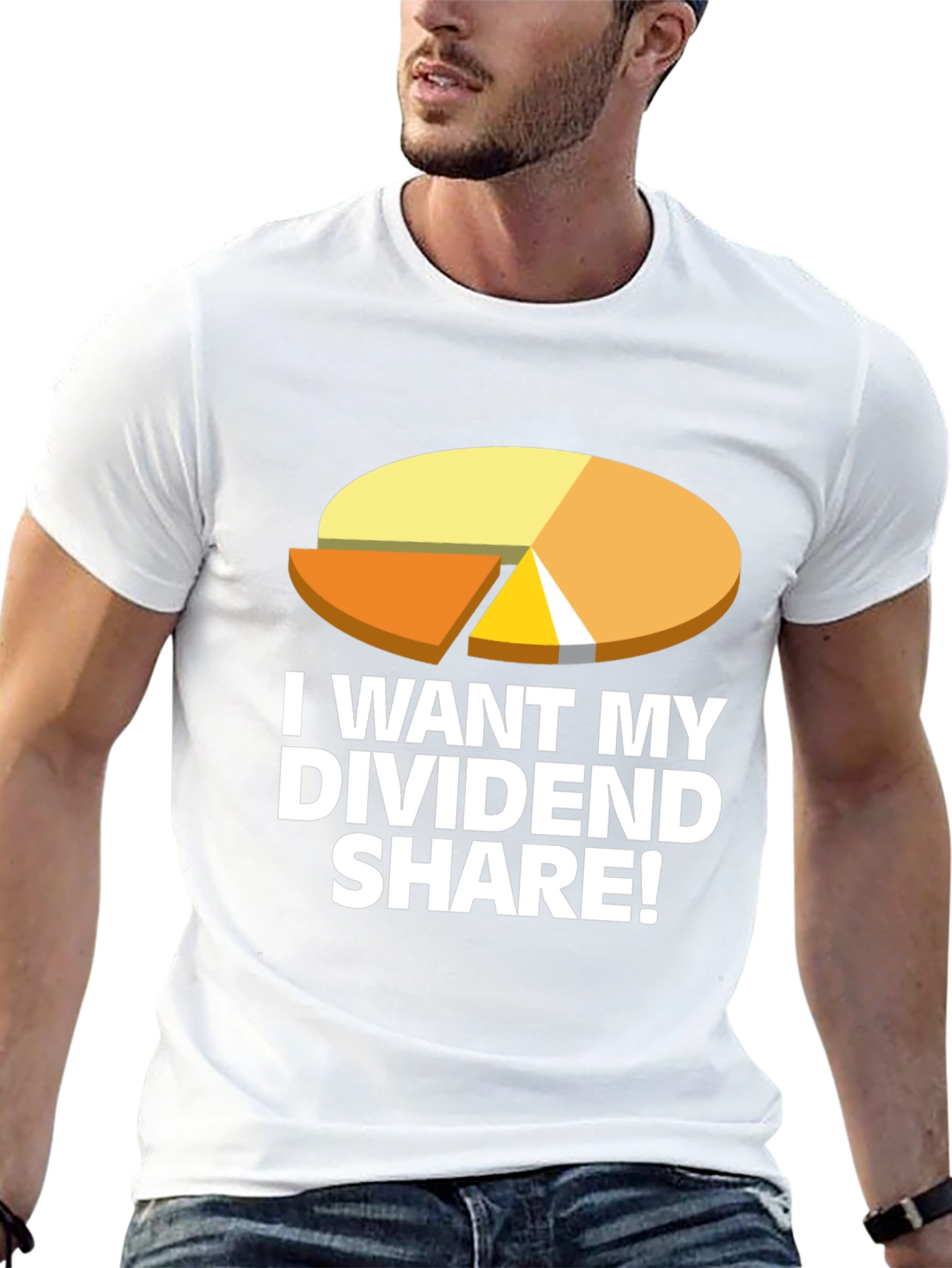Dividend Share T-Shirt - Black Graphic Tee