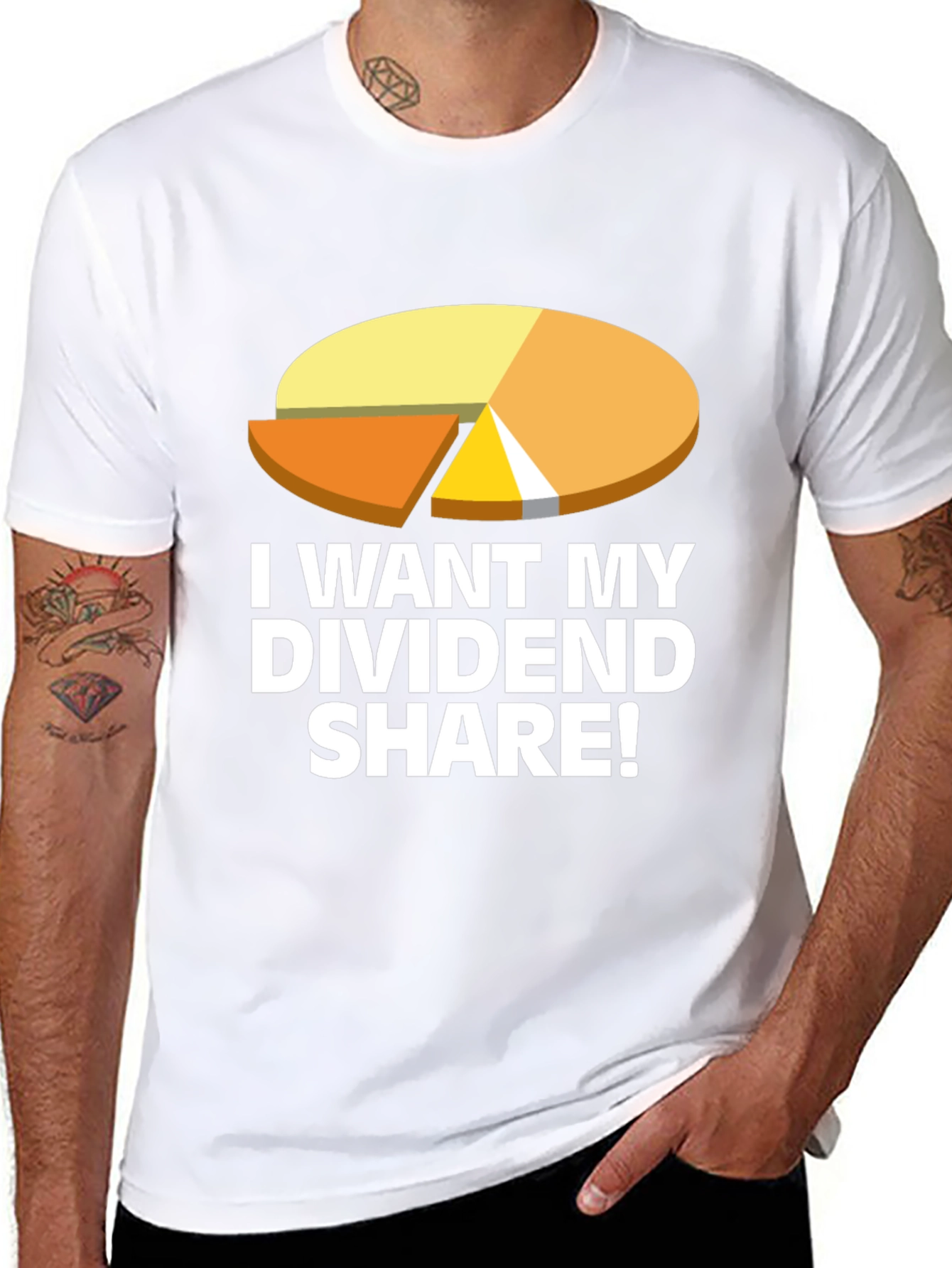 Dividend Share T-Shirt - Black Graphic Tee