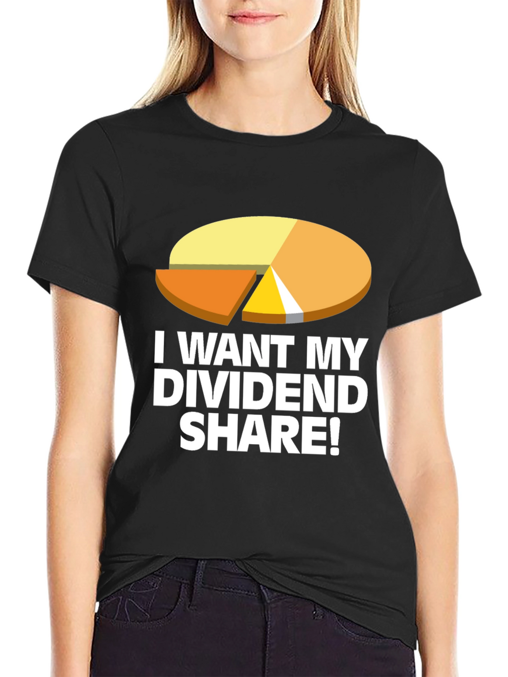 Dividend Share T-Shirt - Black Graphic Tee