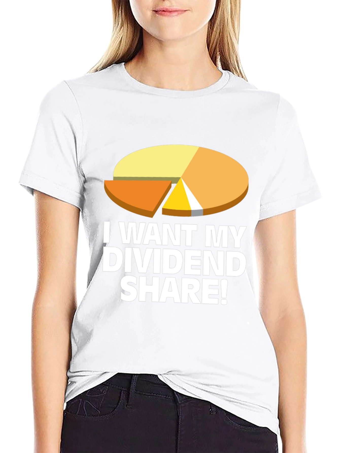 Dividend Share T-Shirt - Black Graphic Tee
