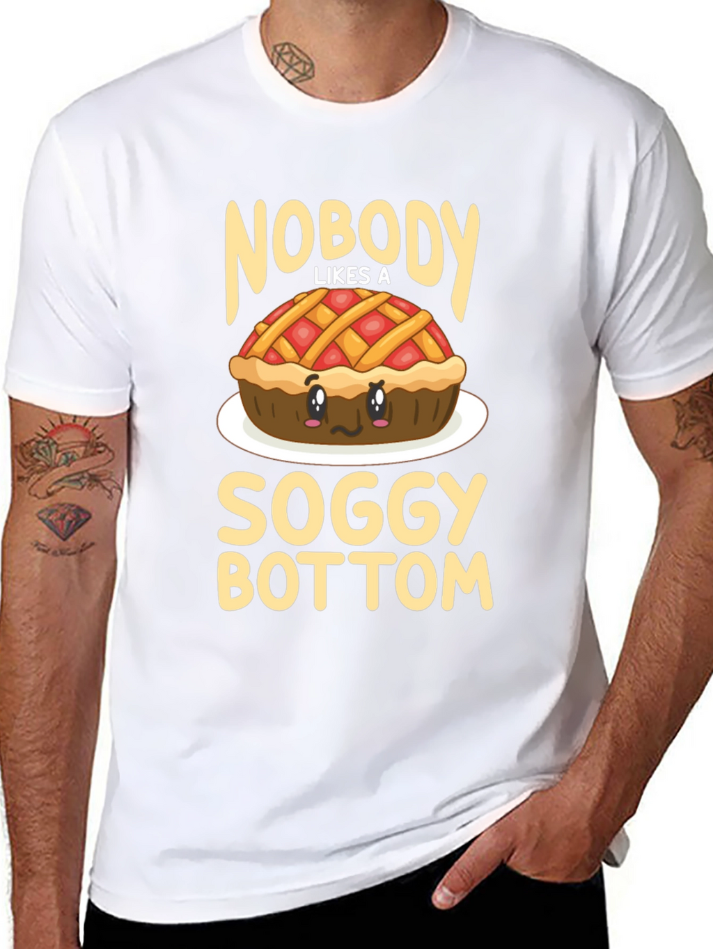 Funny Soggy Bottom Pie T-Shirt - Foodie Humor