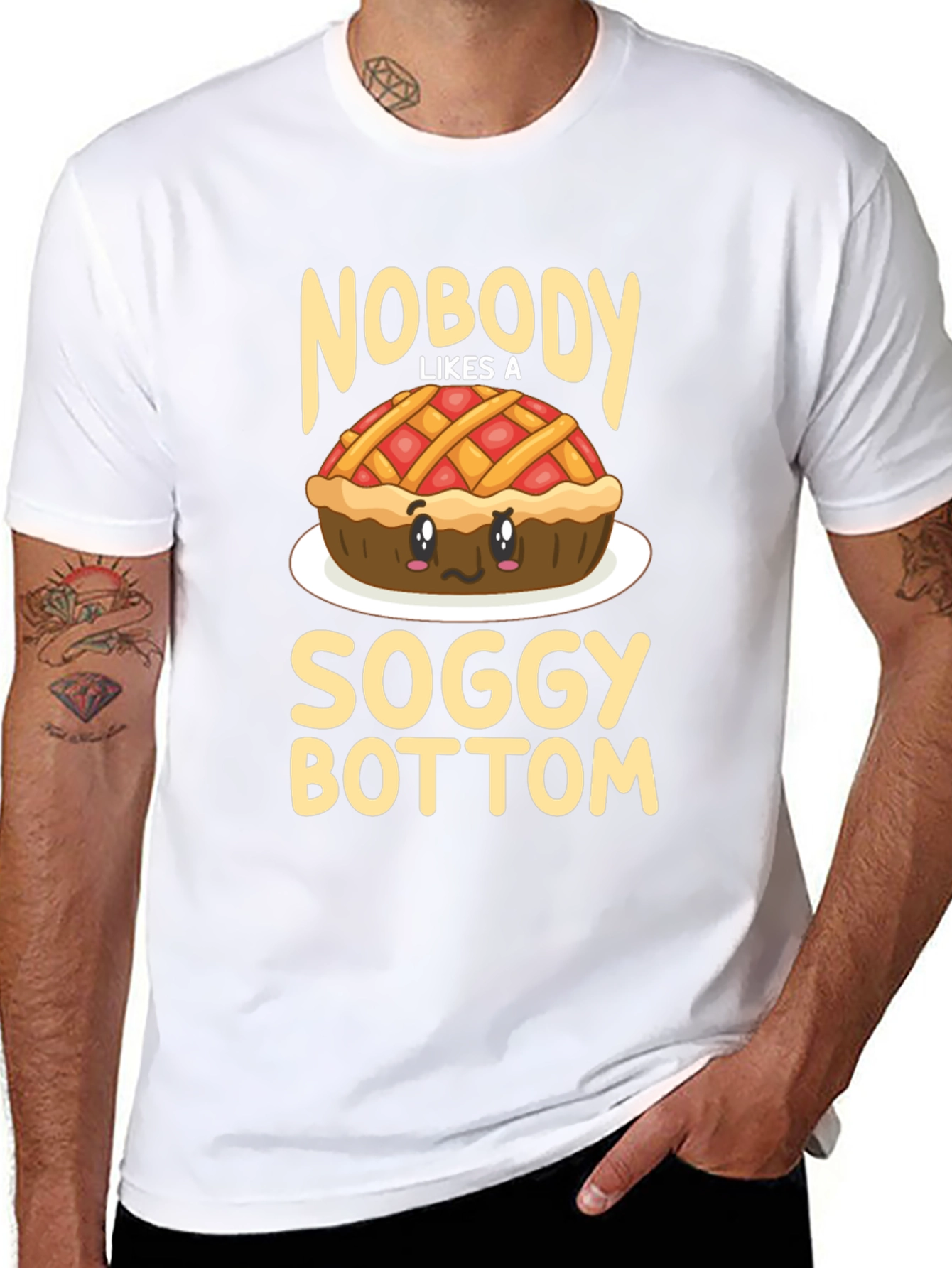 Funny Soggy Bottom Pie T-Shirt - Foodie Humor