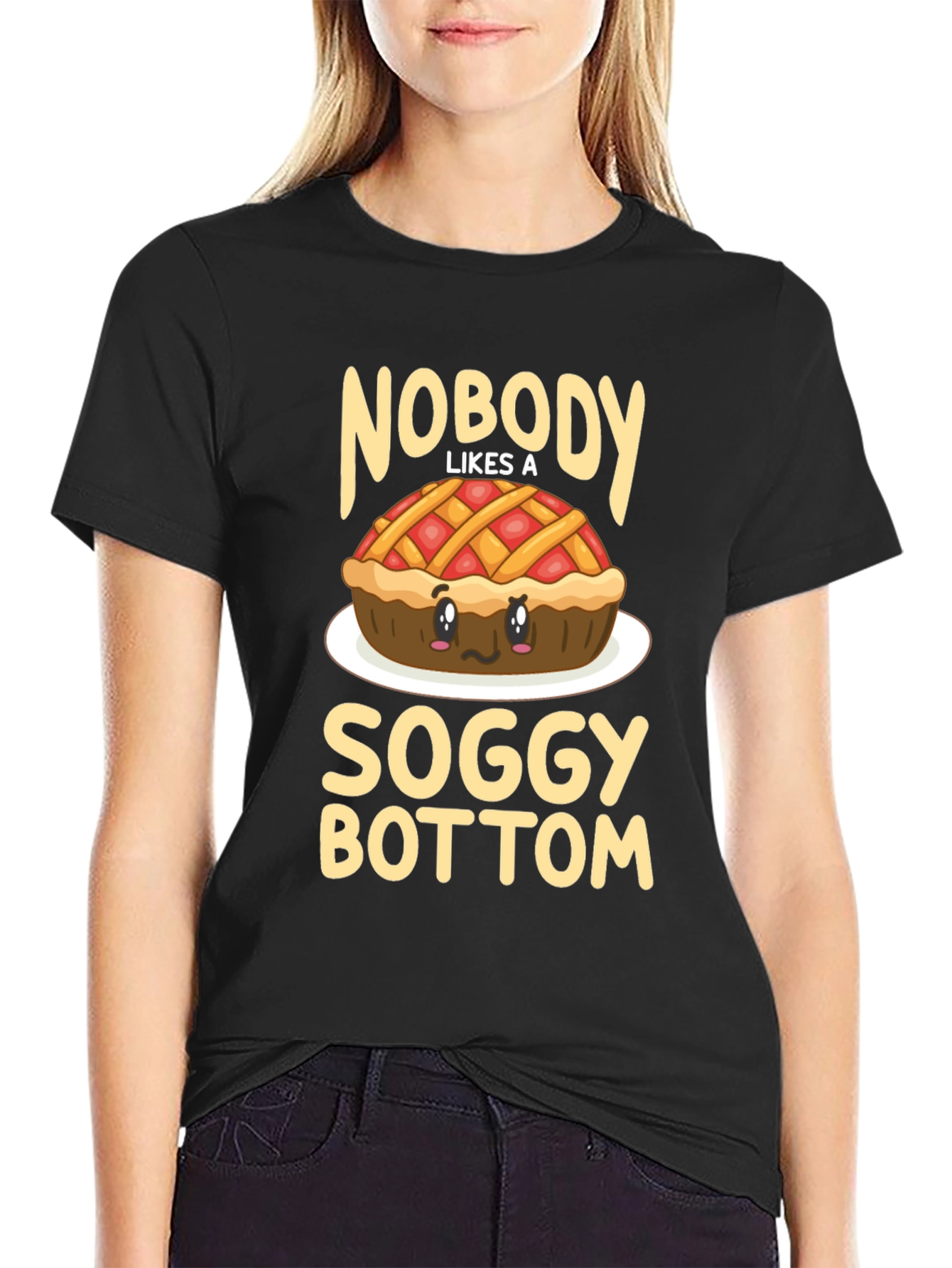 Funny Soggy Bottom Pie T-Shirt - Foodie Humor