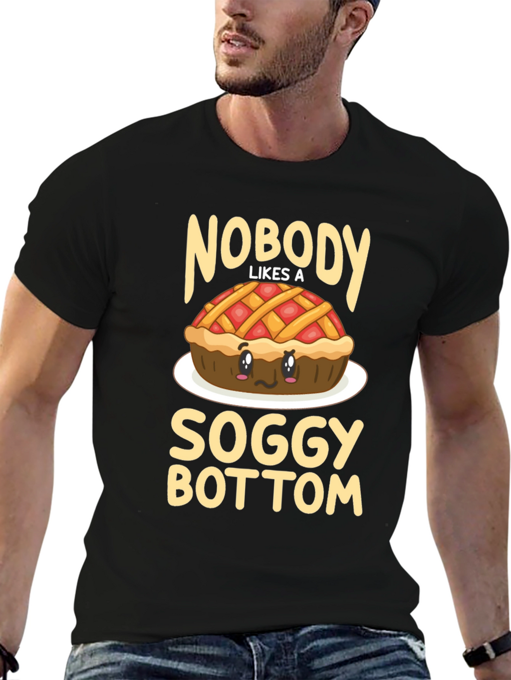 Funny Soggy Bottom Pie T-Shirt - Foodie Humor