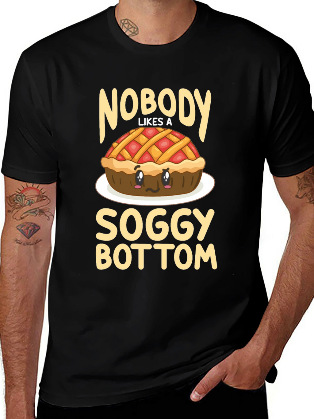 Funny Soggy Bottom Pie T-Shirt - Foodie Humor