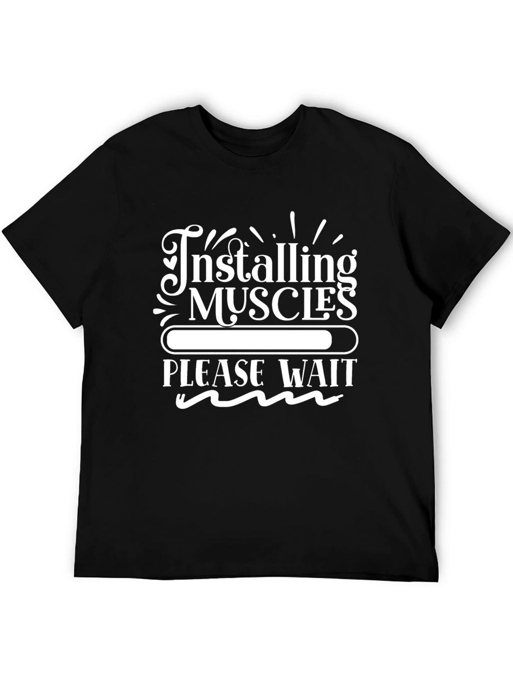 Installing Muscles T-Shirt - Funny Workout Tee