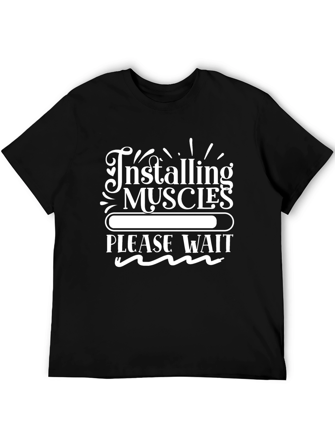 Installing Muscles T-Shirt - Funny Workout Tee