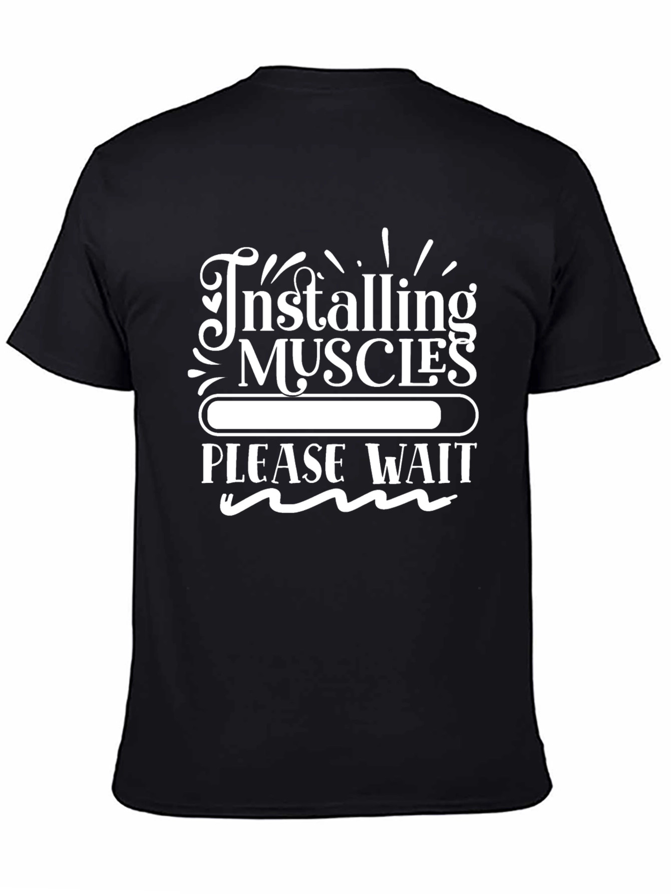 Installing Muscles T-Shirt - Funny Workout Tee