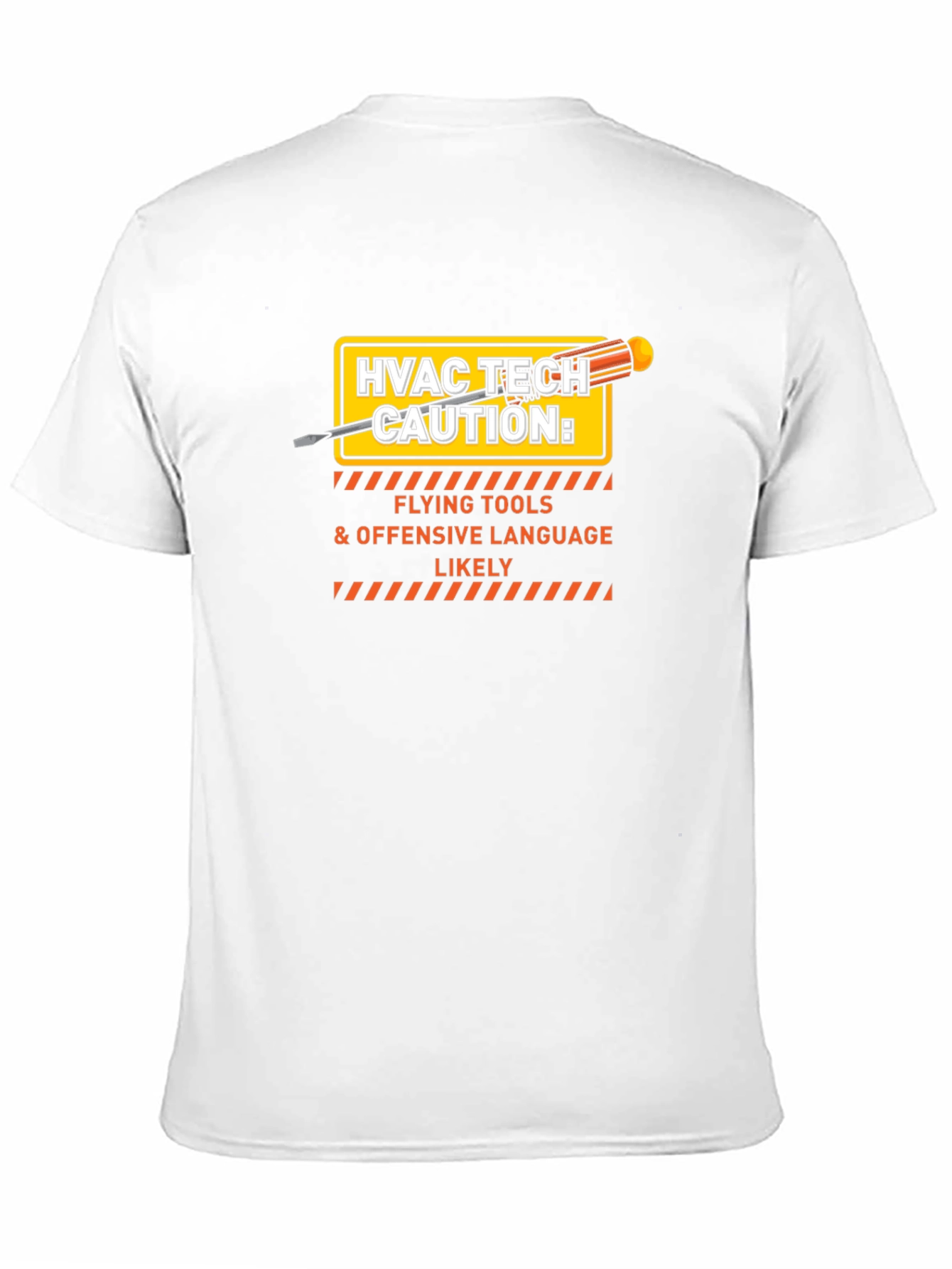 HVAC Tech Caution T-Shirt - Flying Tools