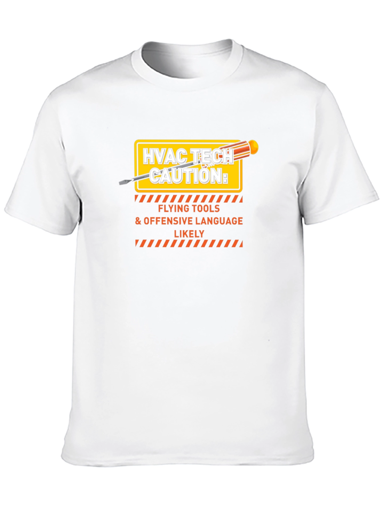 HVAC Tech Caution T-Shirt - Flying Tools