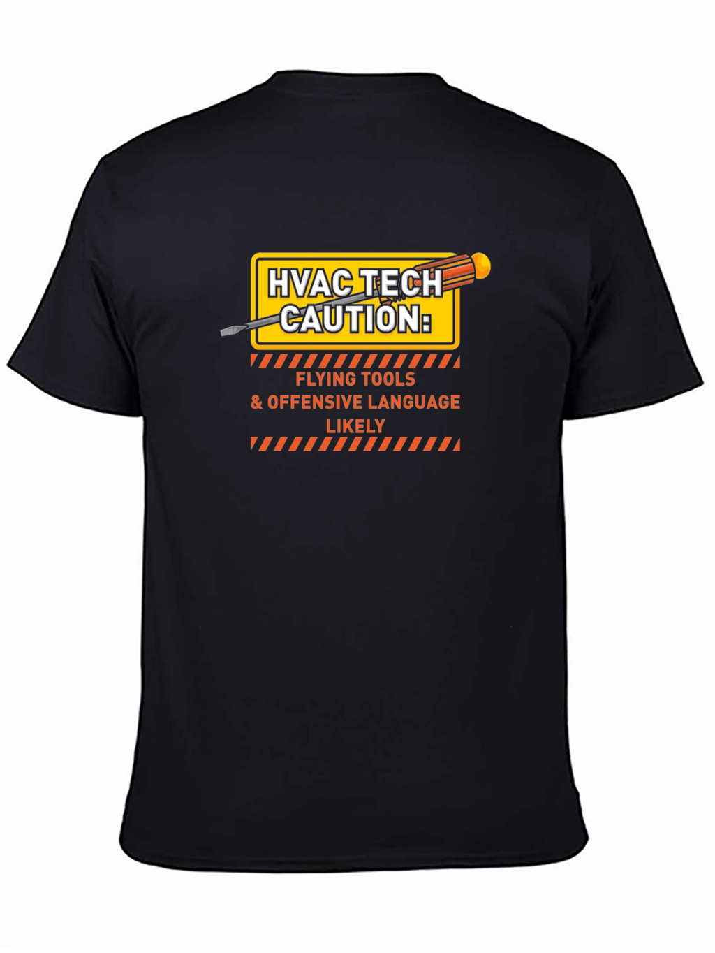 HVAC Tech Caution T-Shirt - Flying Tools