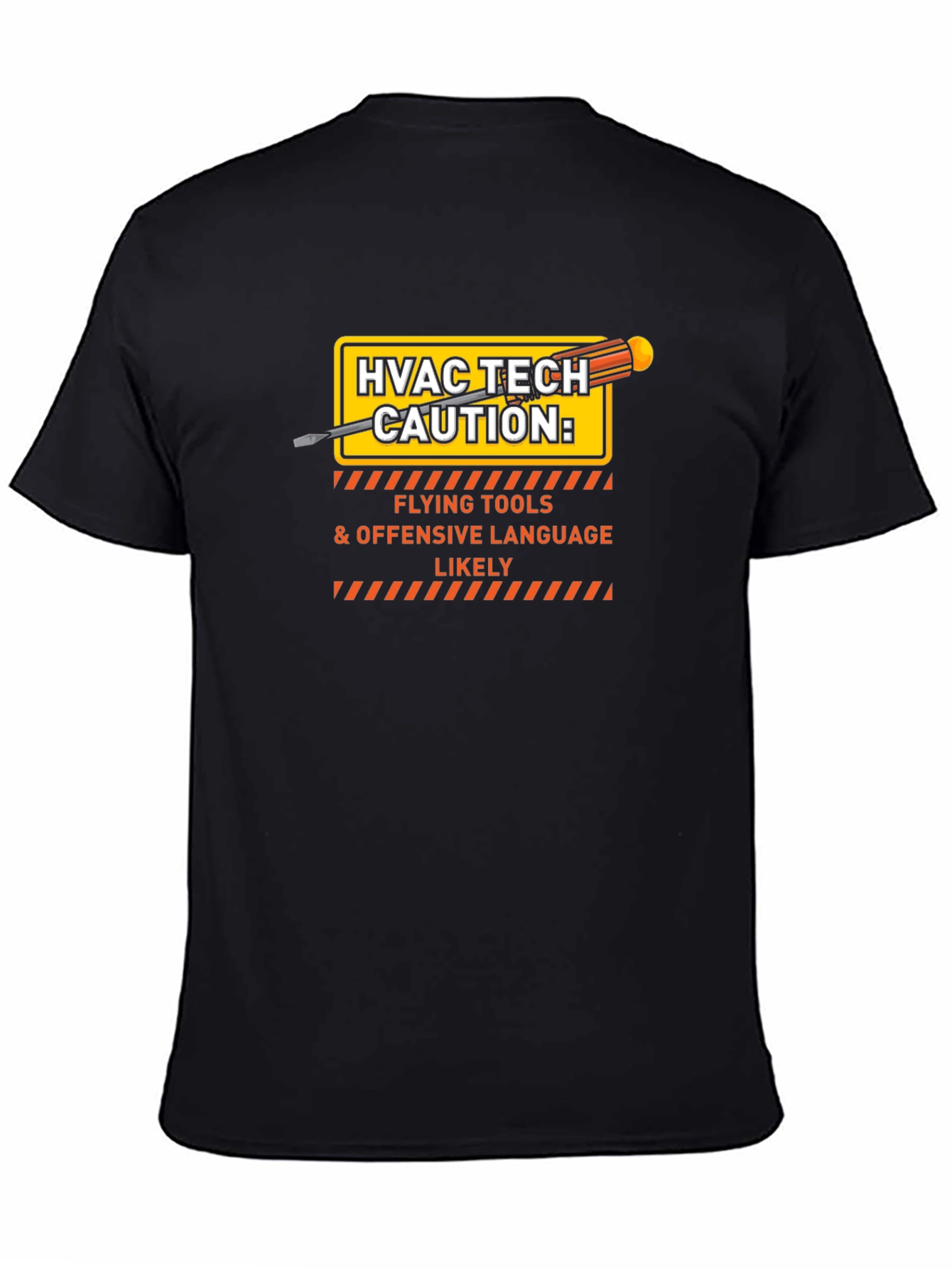 HVAC Tech Caution T-Shirt - Flying Tools