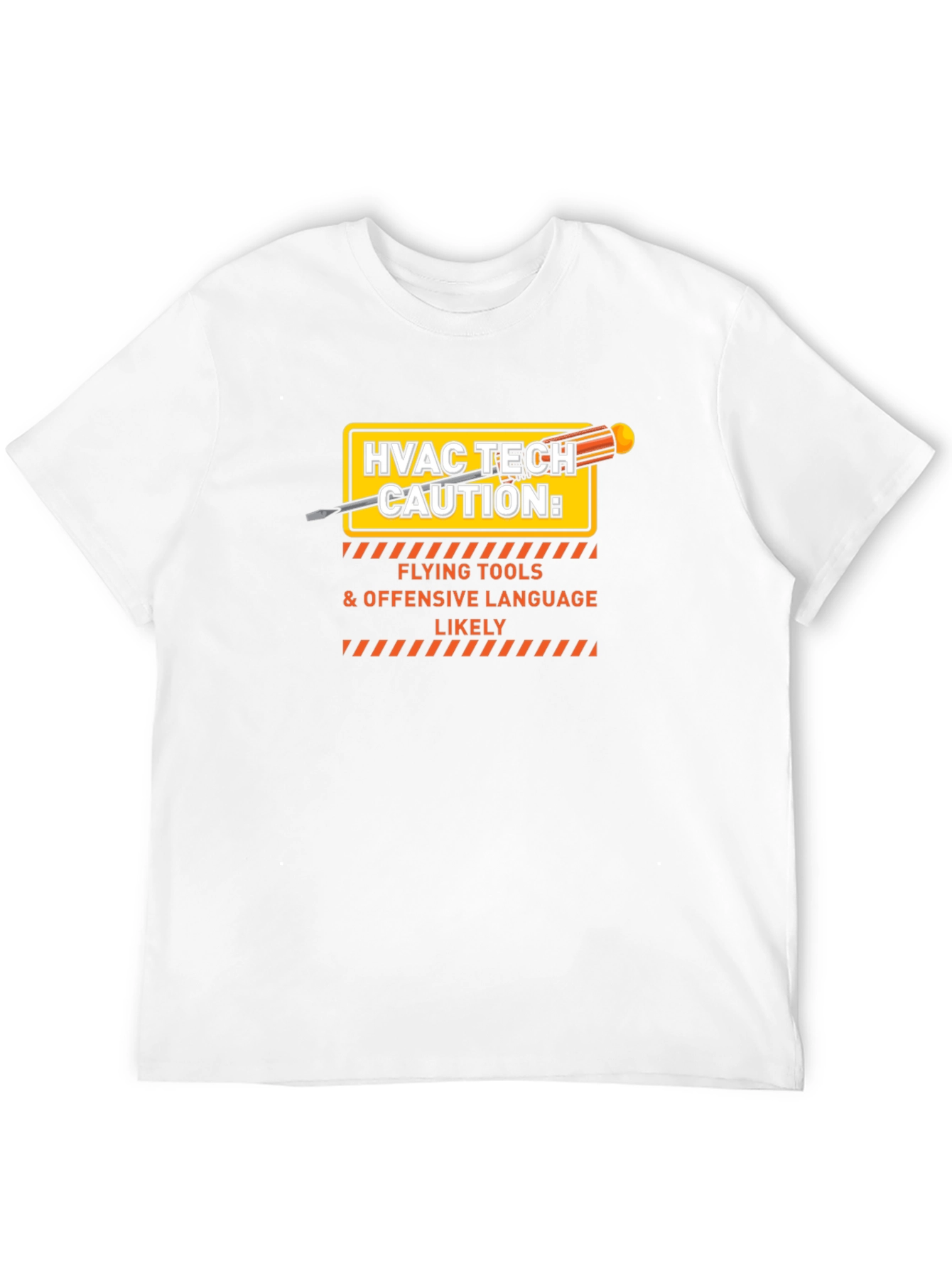 HVAC Tech Caution T-Shirt - Flying Tools