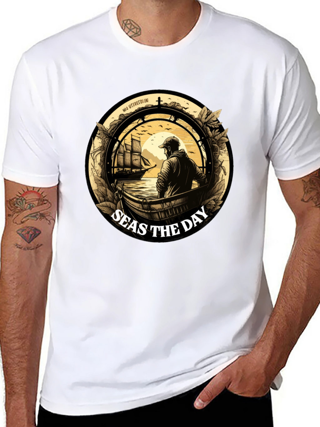 Seas the Day Graphic T-Shirt - Maritime Adventure