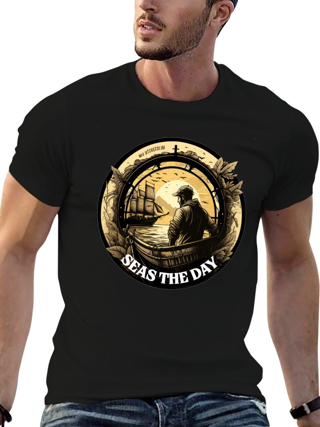 Seas the Day Graphic T-Shirt - Maritime Adventure
