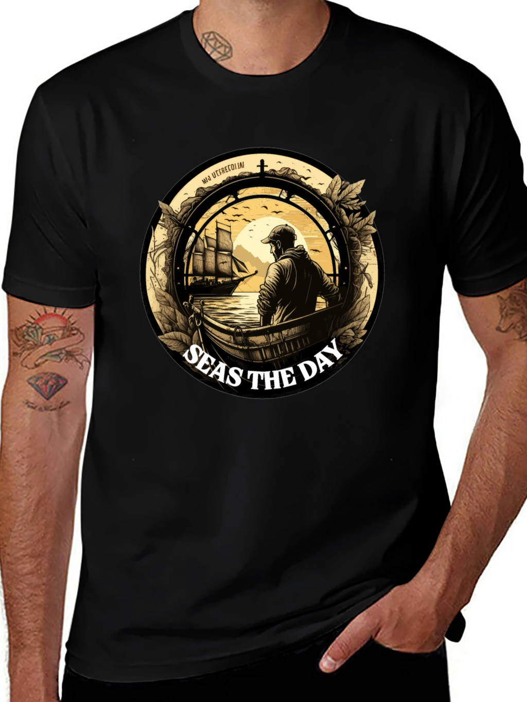 Seas the Day Graphic T-Shirt - Maritime Adventure