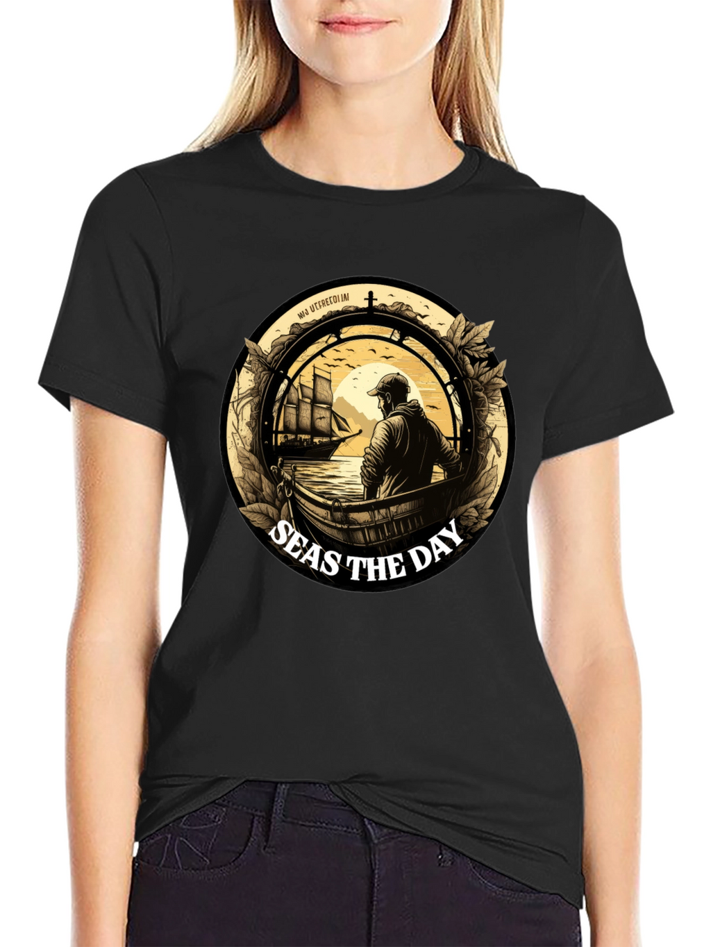 Seas the Day Graphic T-Shirt - Maritime Adventure