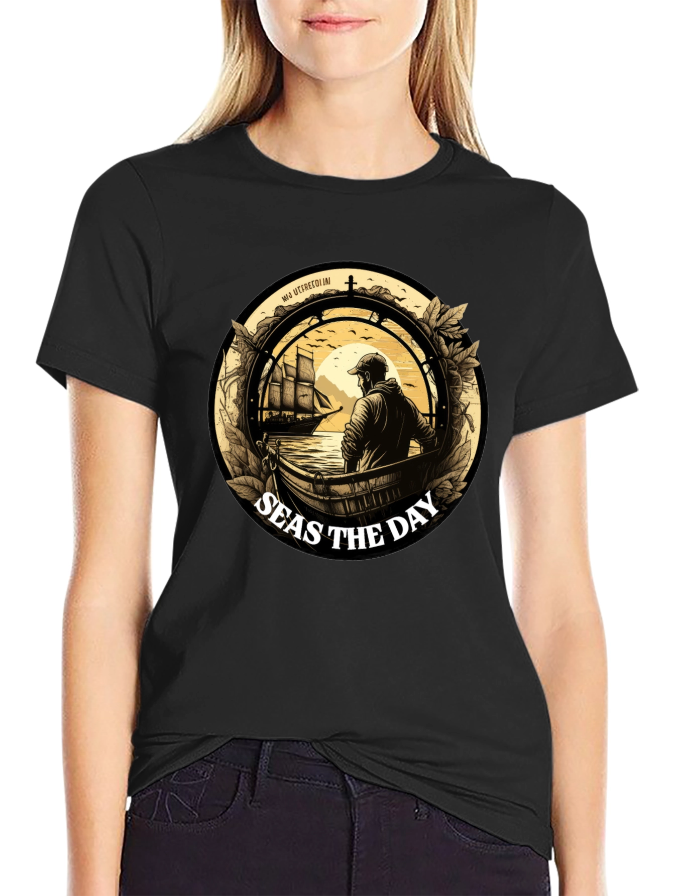 Seas the Day Graphic T-Shirt - Maritime Adventure