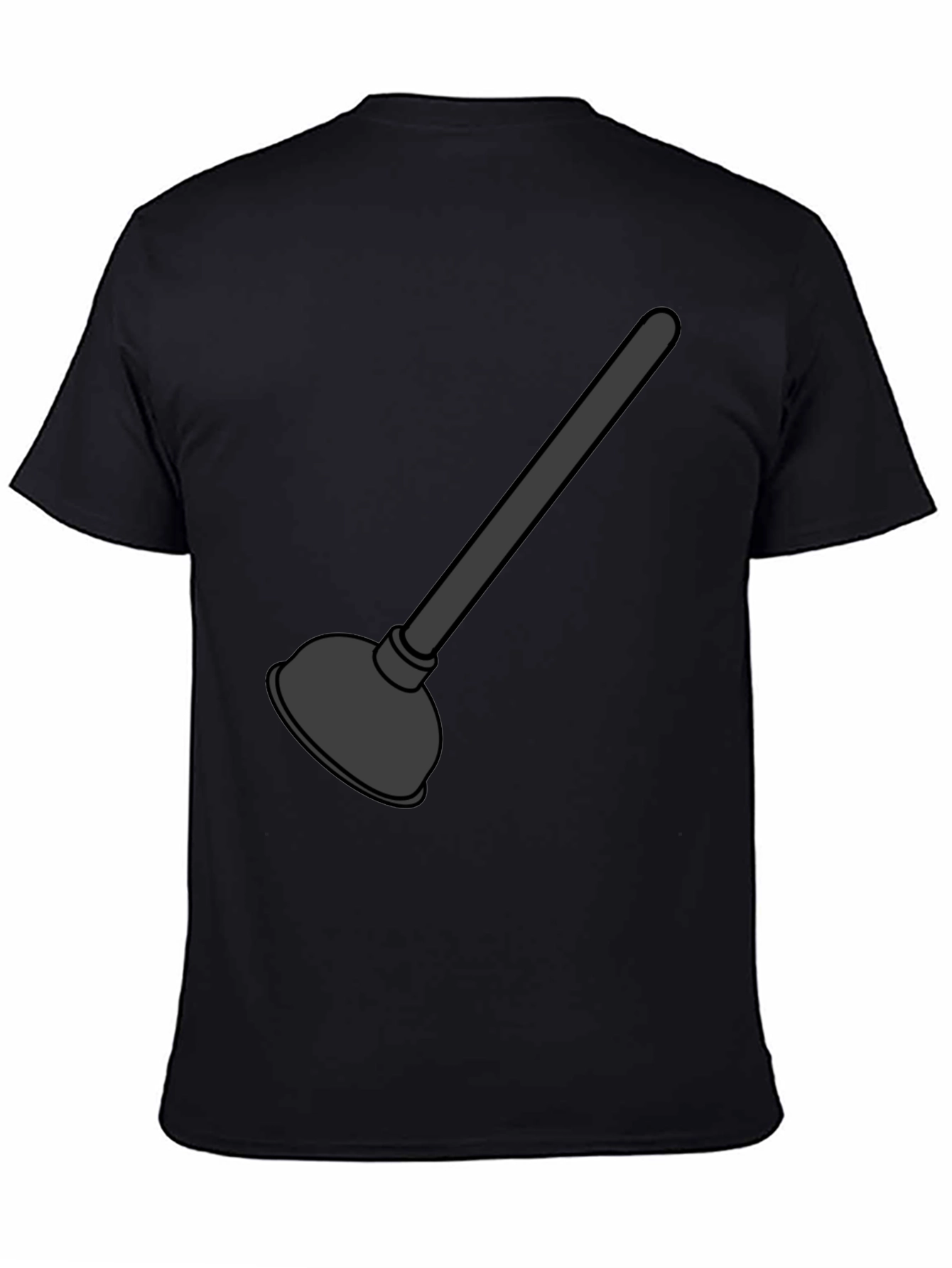 Plunger Graphic T-Shirt - Black