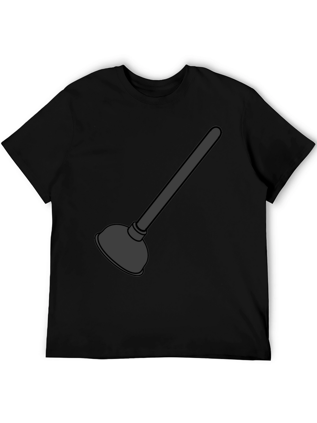 Plunger Graphic T-Shirt - Black