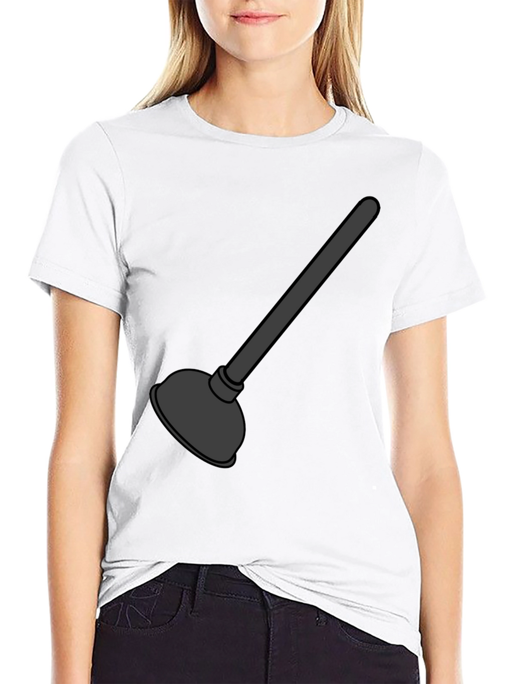 Plunger Graphic T-Shirt - Black