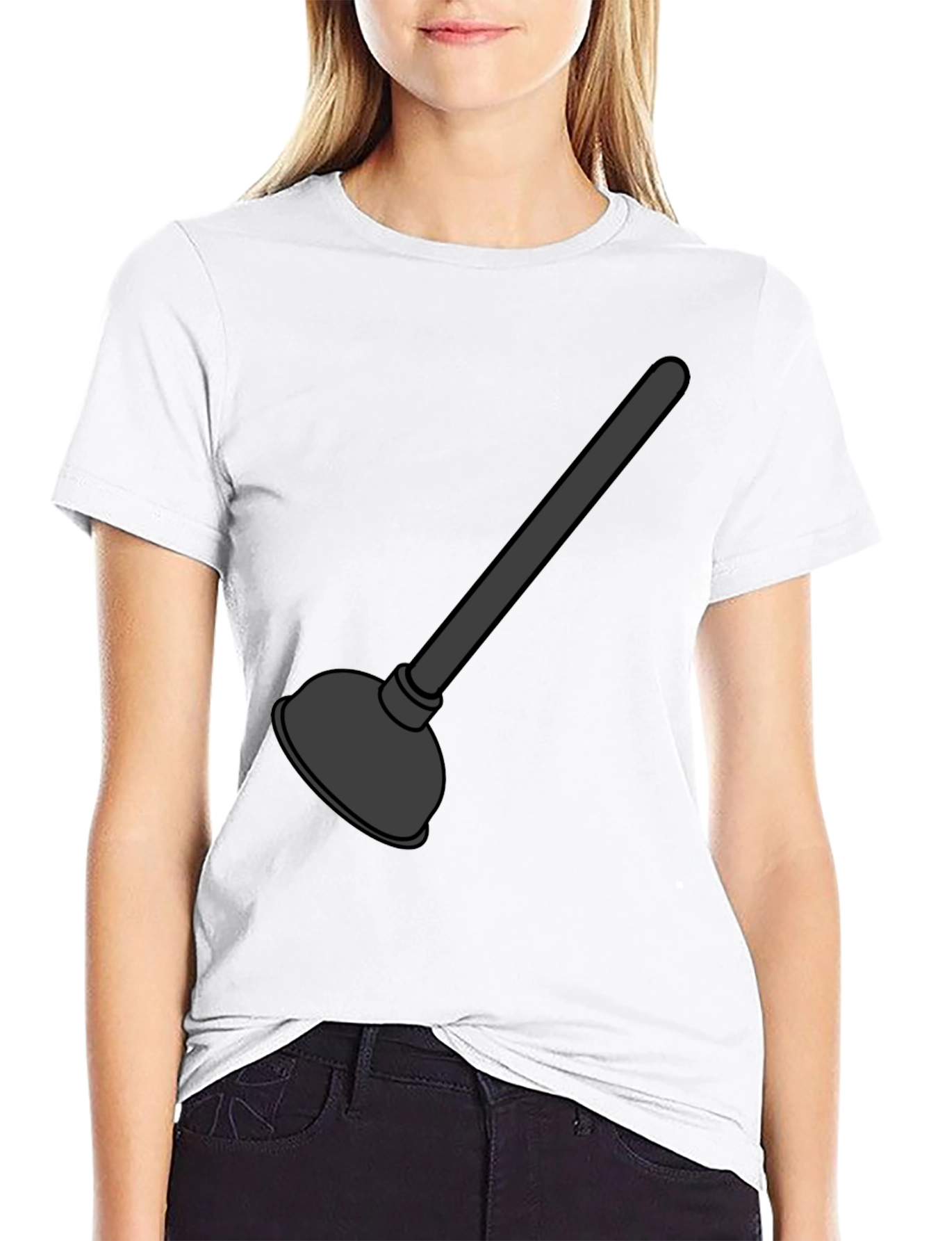 Plunger Graphic T-Shirt - Black
