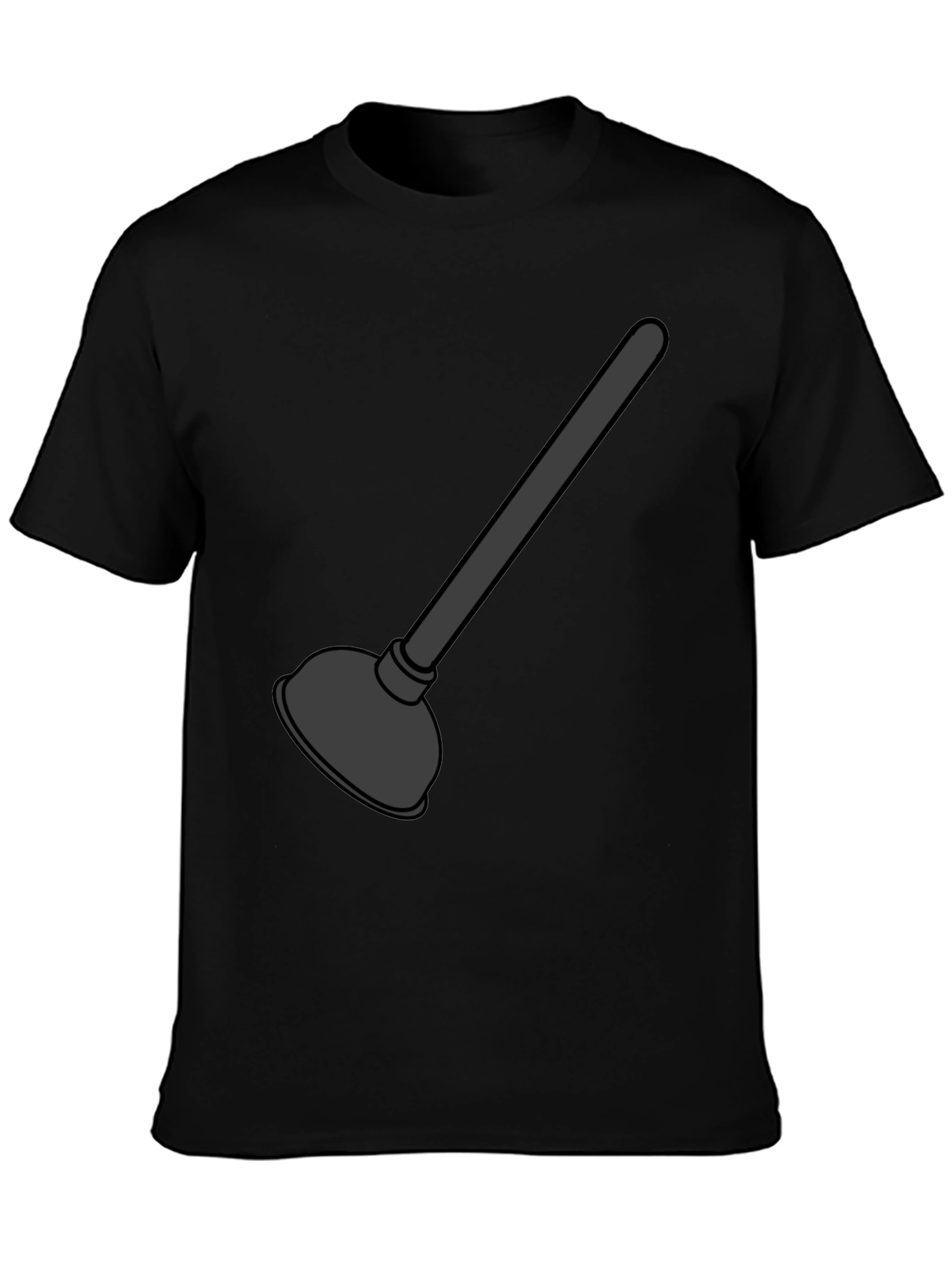 Plunger Graphic T-Shirt - Black