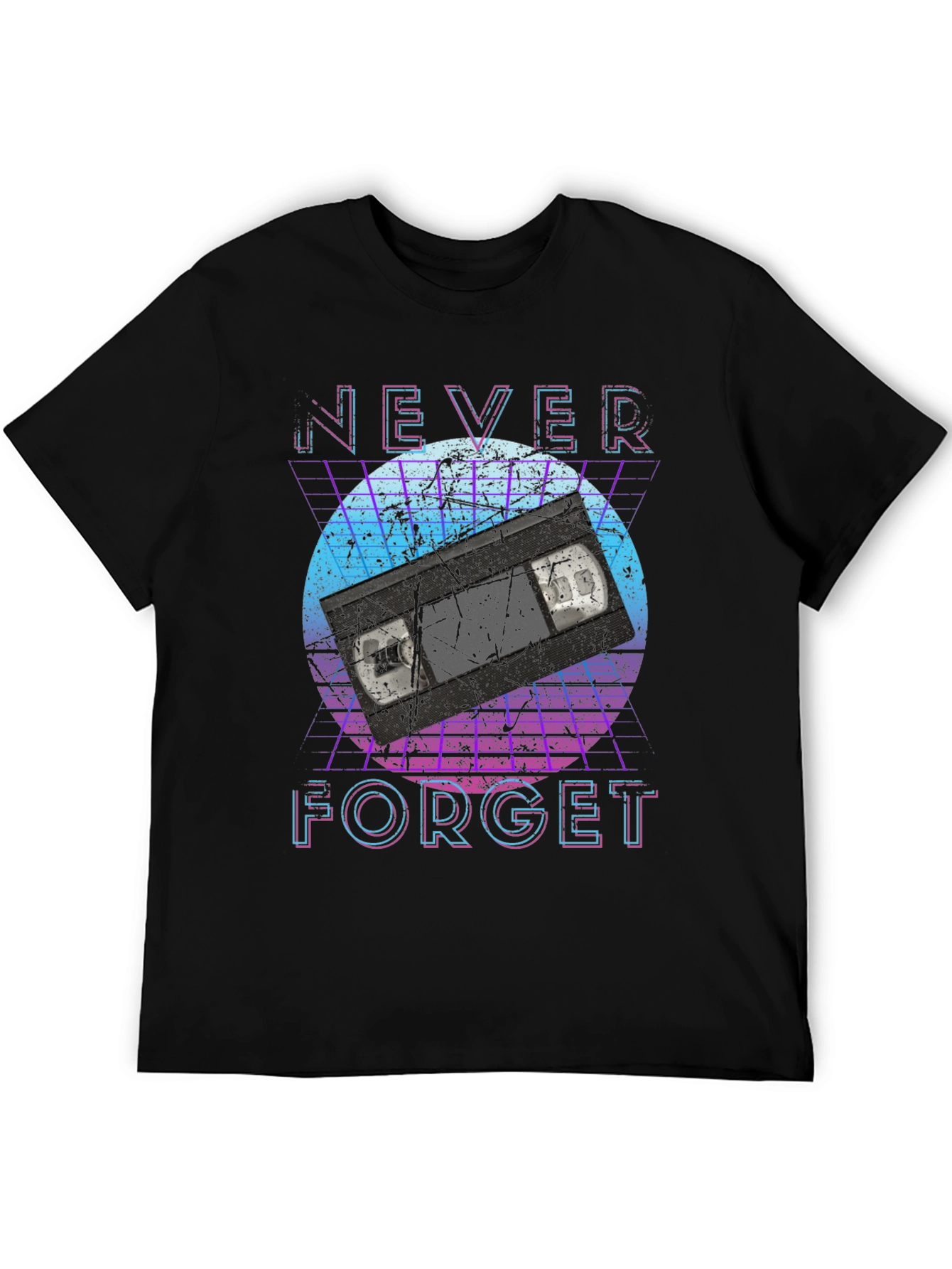 Retro Never Forget VHS Tape Graphic Tee