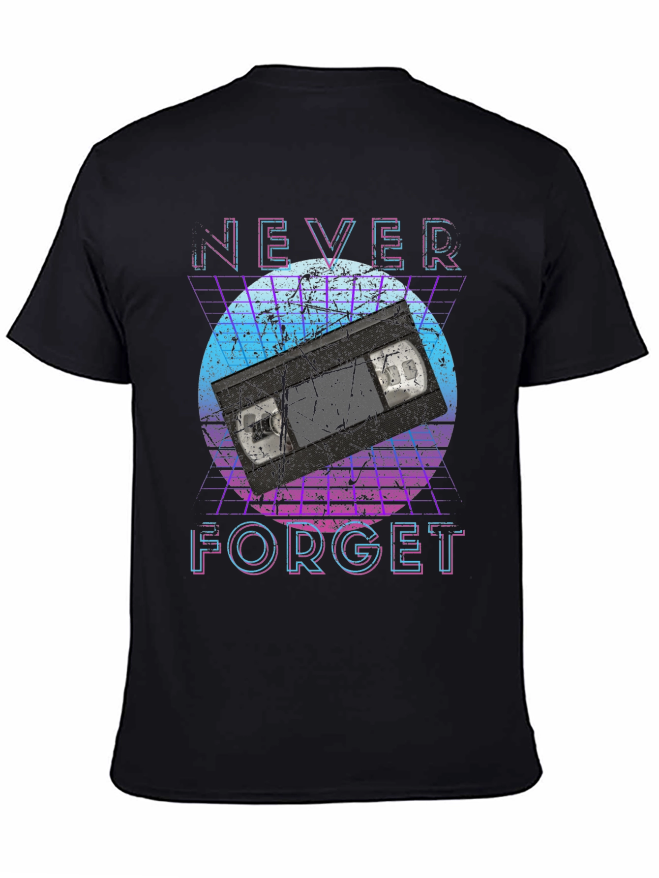 Retro Never Forget VHS Tape Graphic Tee