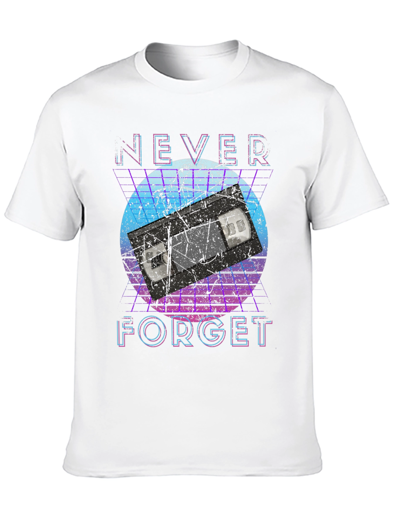 Retro Never Forget VHS Tape Graphic Tee